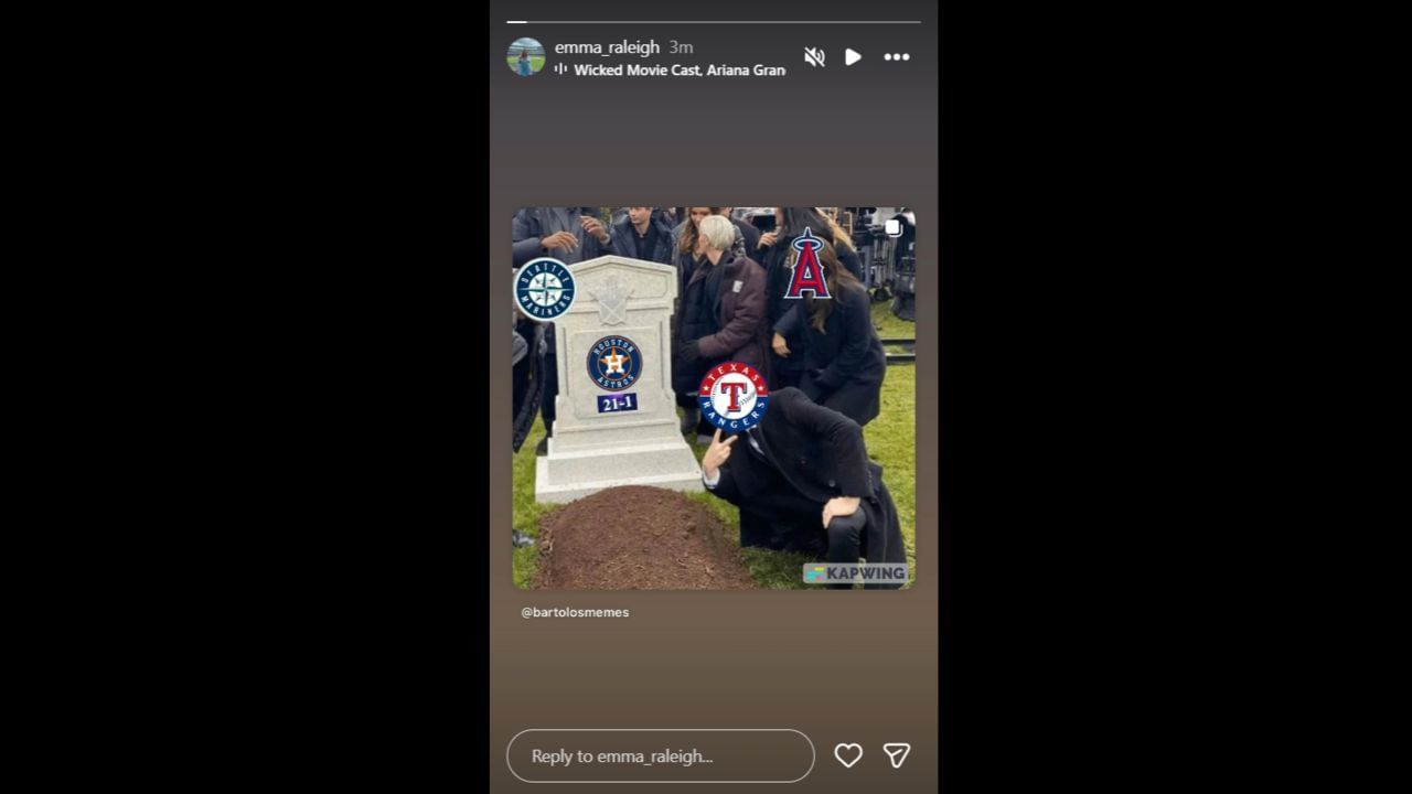 Screenshot of Emma Raleigh&#039;s Instagram Story (Image from - Instagram.com/@emma_raleigh IG Stories)