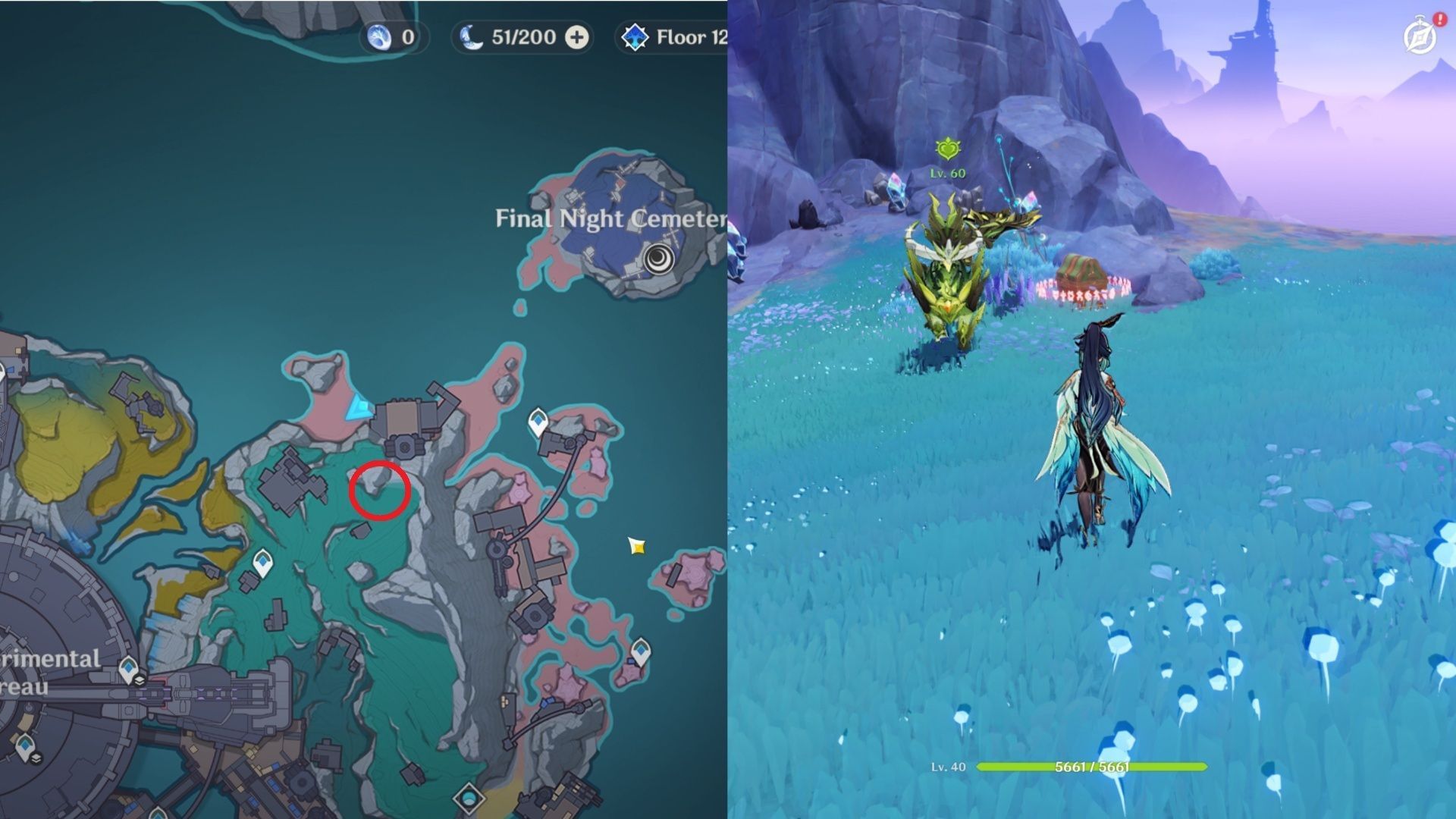 Defeat the Frostnight Scion to obtain the chest (Image via HoYoverse)