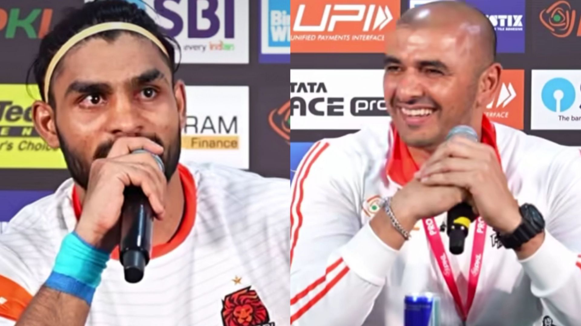 Aslam Inamdar and Ajay Thakur (Image: X/ProKabaddi)