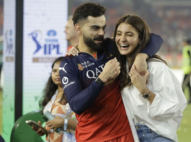 "Been a minute" - Virat Kohli posts an adorable photo with his wife Anushka Sharma in London