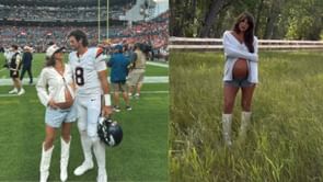 Broncos QB Jarrett Stidham's wife Kennedy flaunts baby bump in BTS of maternity photoshoot