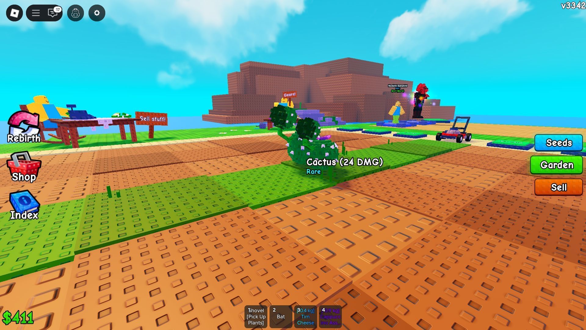 Plants in action (Image via Roblox)