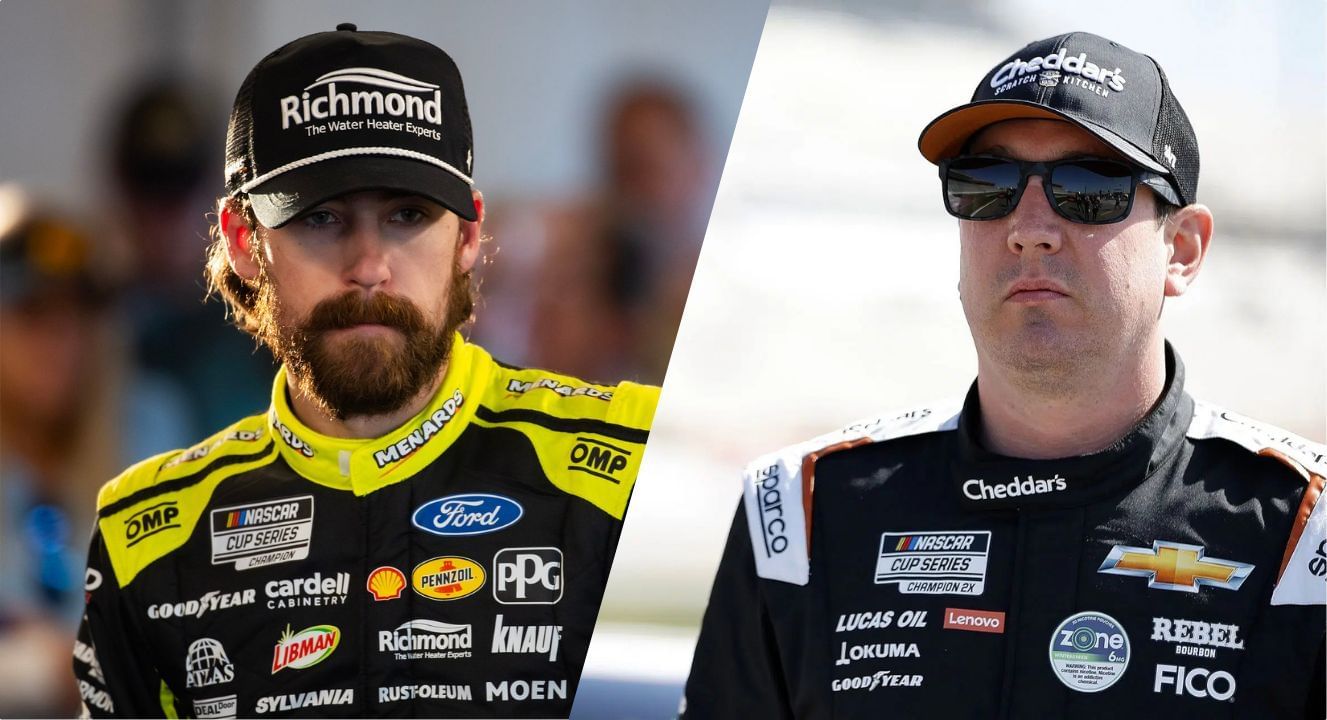Ryan Blaney and Kyle Busch