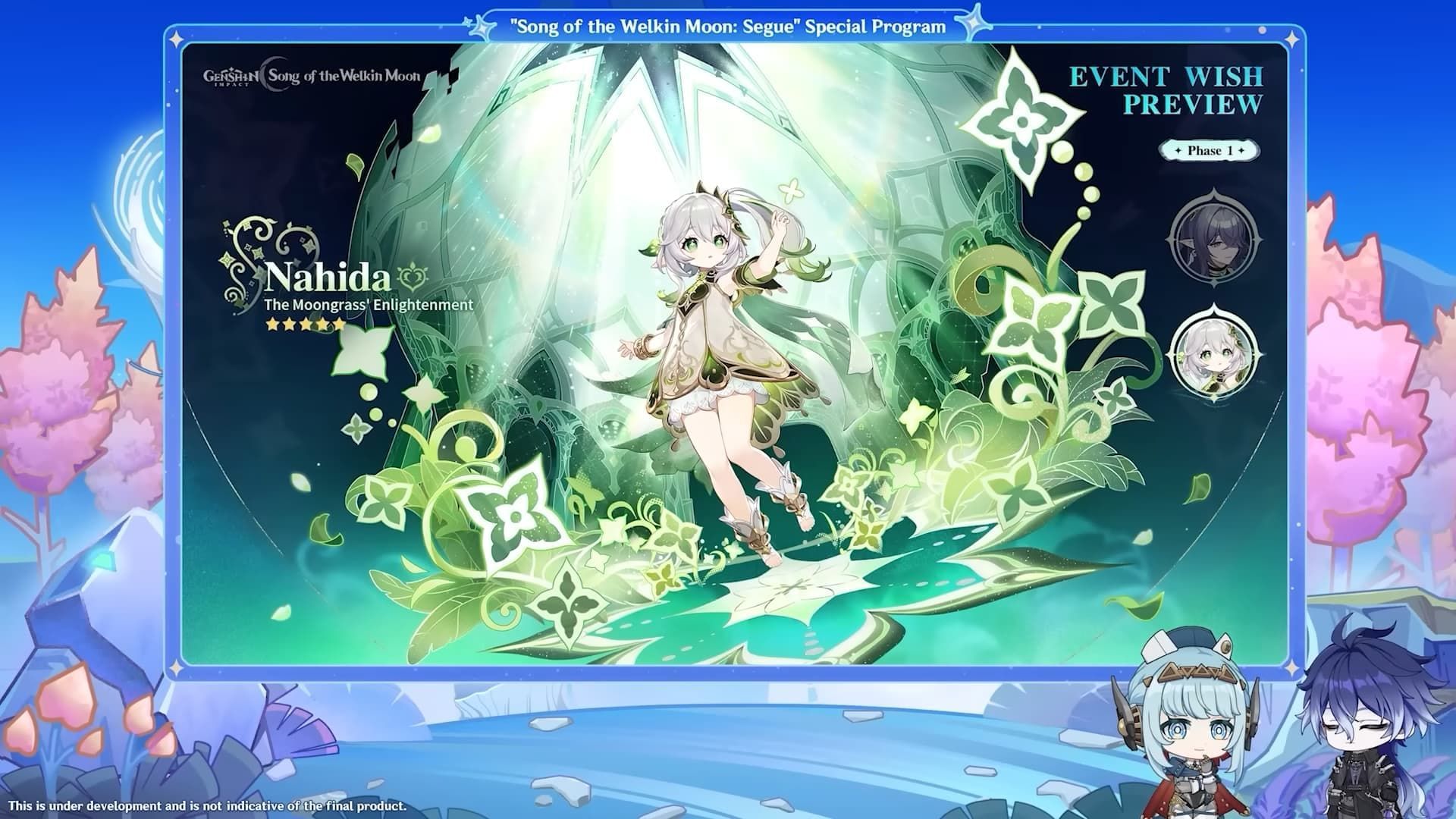 Nahida is in first half (Image via HoYoverse)