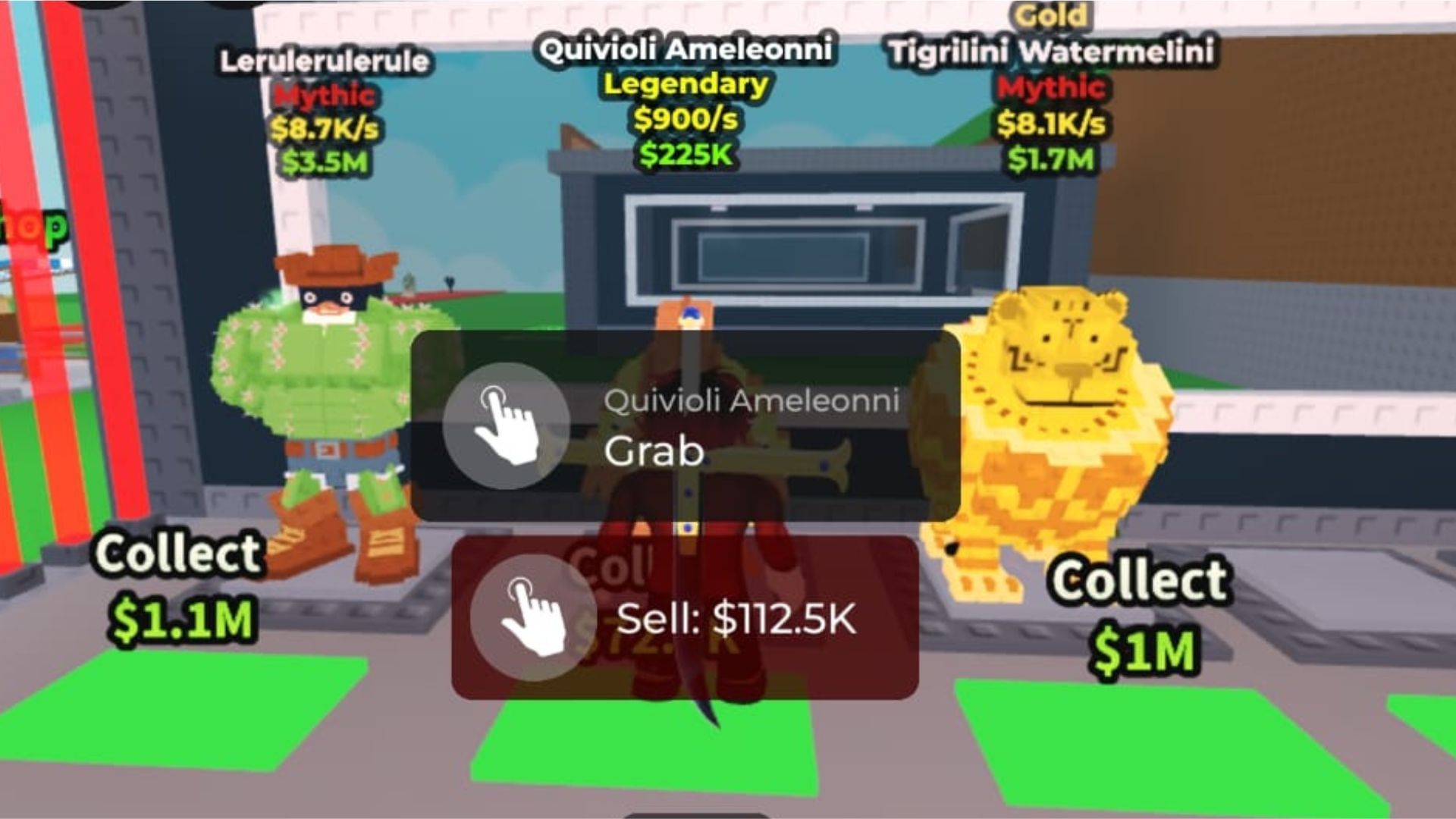 Grab Brainrots from your base (Image via Roblox)