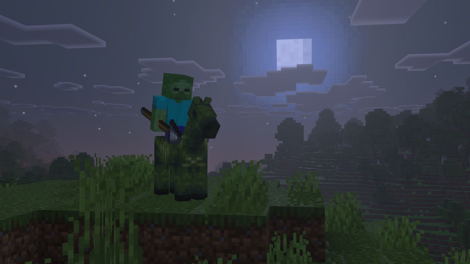 Zombie Horse will spawn naturally in survival mode in this game drop (Image via Mojang Studios)