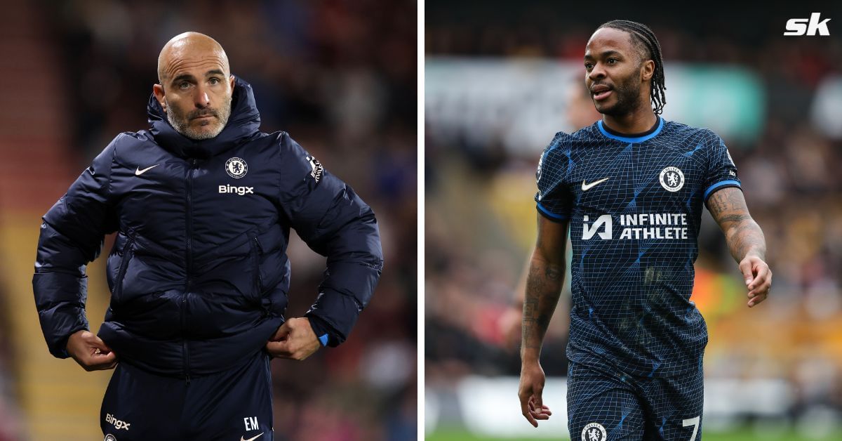 Enzo Maresca and Raheem Sterling. 