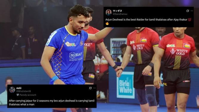 "arjun deshwal is carrying tamil thalaivas what a man" - Fans hail Tamil Thalaivas skipper after brilliant win over Bulls in Pro Kabaddi 2025