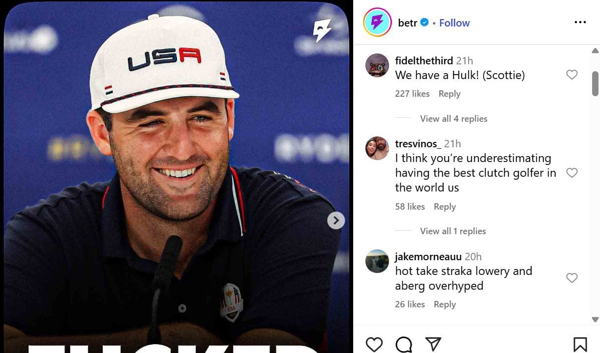 Fans&#039; comments under Betr&#039;s Instagram post (Image Credit: Instagram @betr)