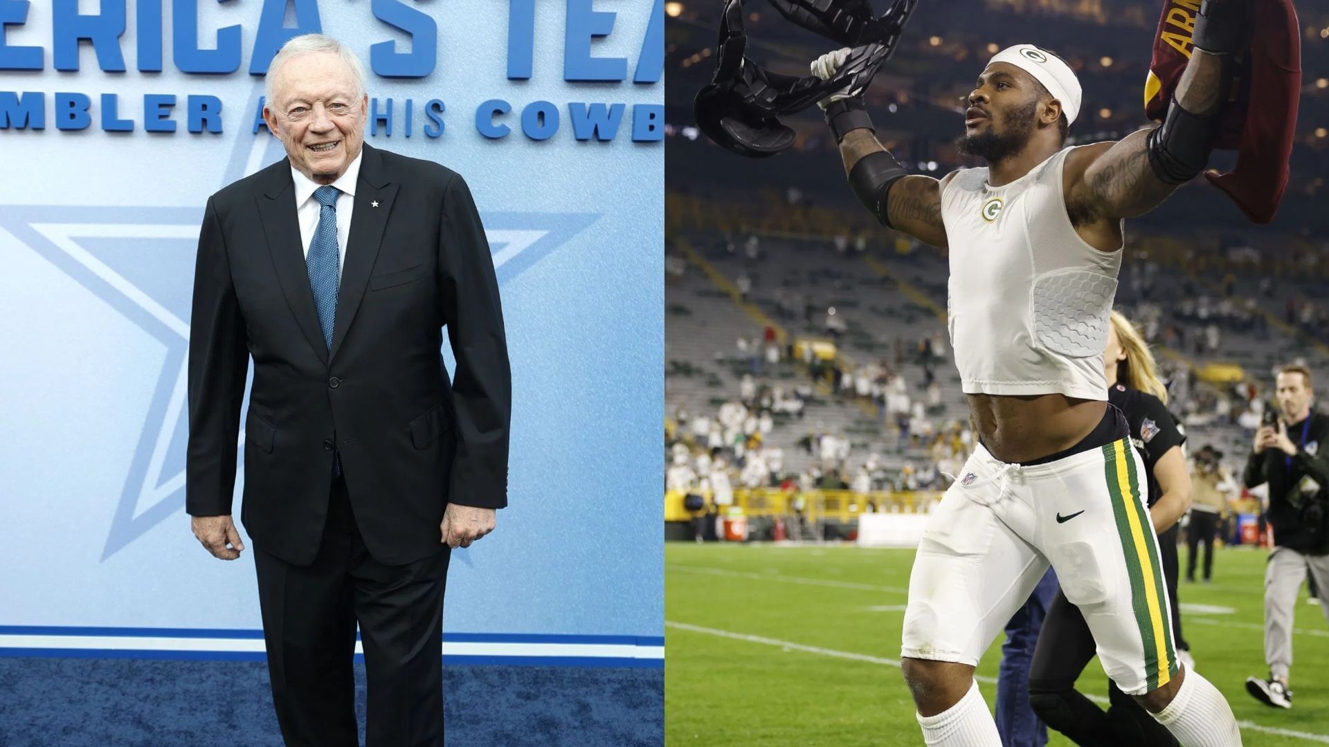 Jerry Jones reacts to Micah Parsons