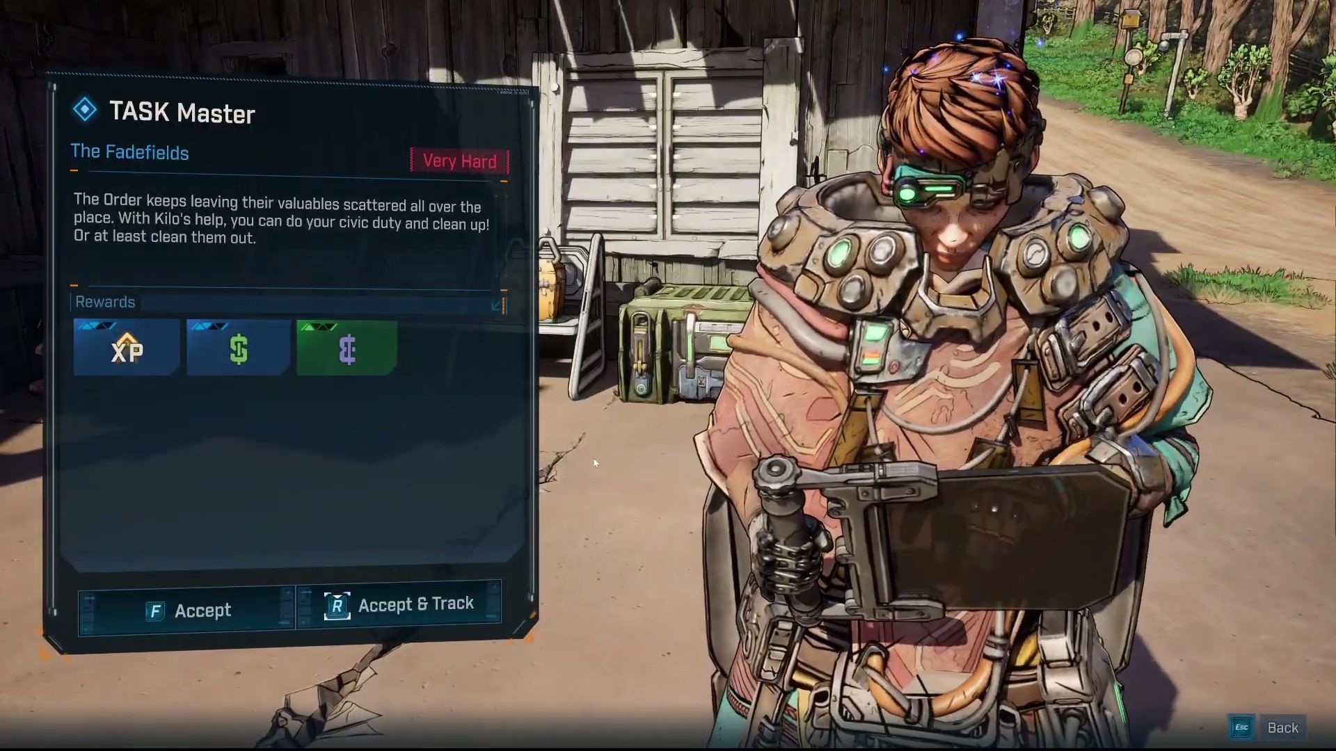 Guide for TASK Master side quest in Borderlands 4 (Image via Youtube/@WoWQuest)