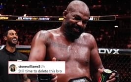 "Still time to delete this bro" - Fans sent reeling after Jon Jones jokingly announces OnlyF*ns debut with painted toenails footage