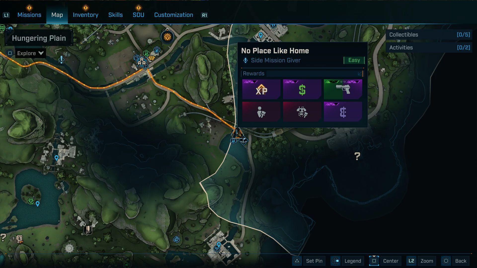 You can find Claptrap in the Hungering Plain south of the Wreck of Nostalgia / near the river west of The Flarewell (Image via Gearbox Software)