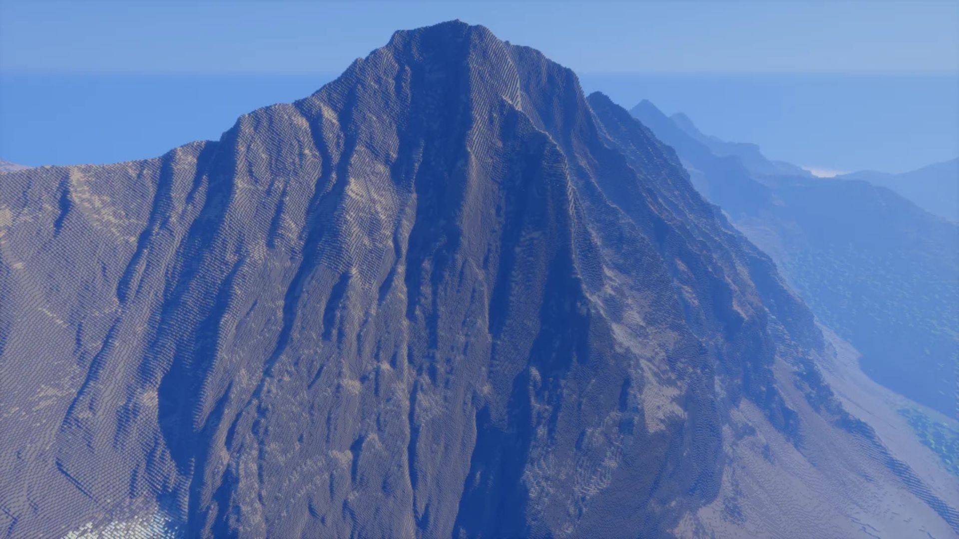 Minecraft player shows incredible mountain build in the game (Image via Mojang Studios)