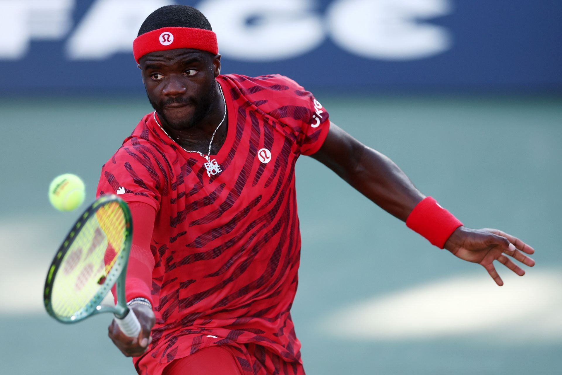 Frances Tiafoe in action at the 2025 US Open (Source: Getty)