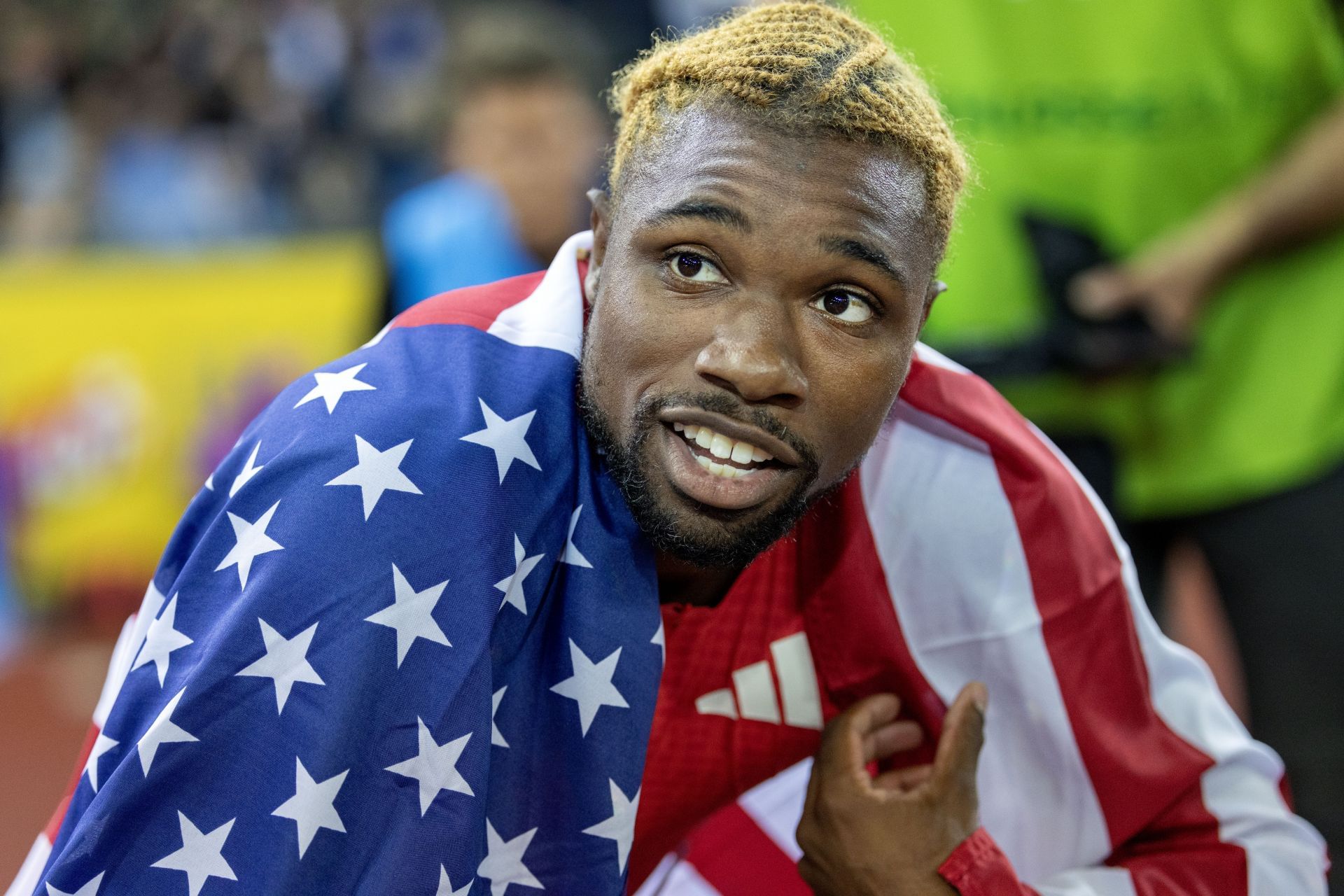  Noah Lyles at the Z&uuml;rich Diamond League in Switzerland. (Photo by Getty Images)