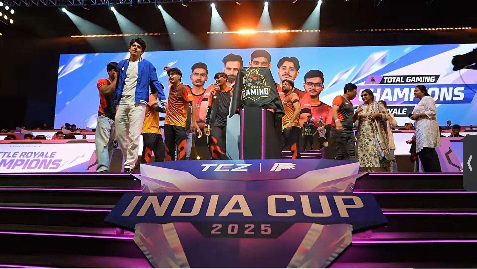 Total Gaming Esports becomes champions of FFMIC 2025 Battle Royale (Image via YouTube/Free Fire Max Esports India Official)