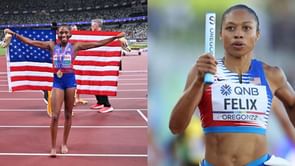 Melissa Jefferson-Wooden gets emotional after historic World Athletics Championships campaign as she matches Allyson Felix's feat