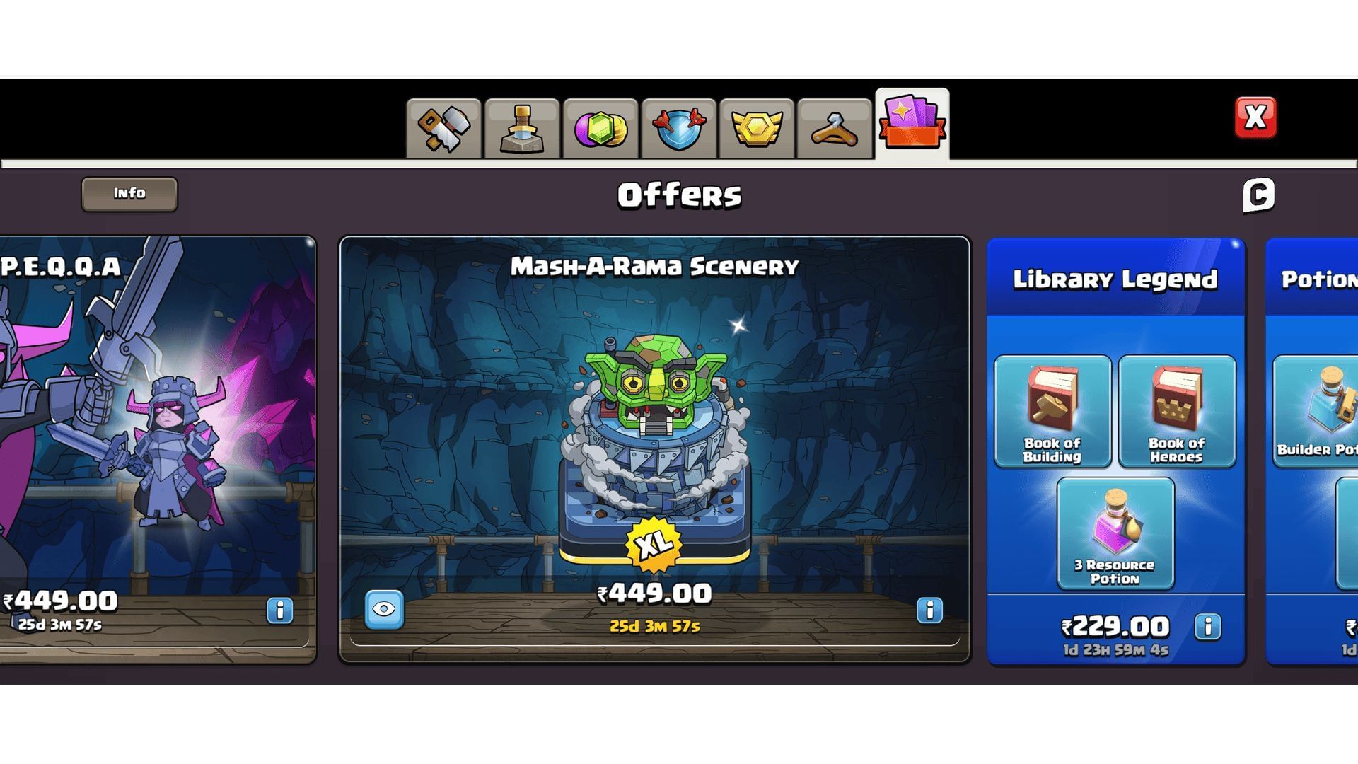 Follow these steps to buy the scenery (Image via Supercell)