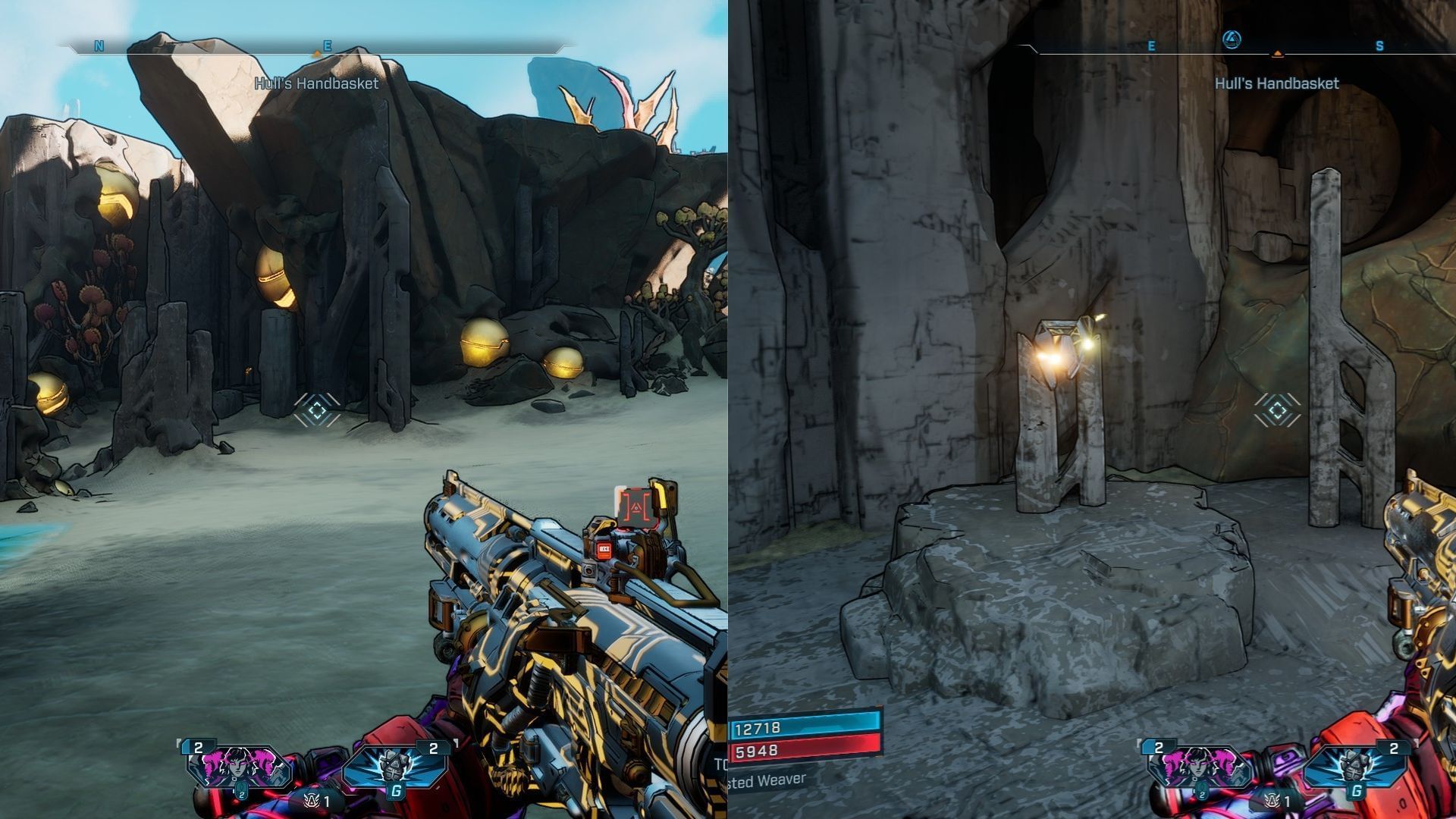 Find the fragment in the middle of a stone structure (Image via 2K)