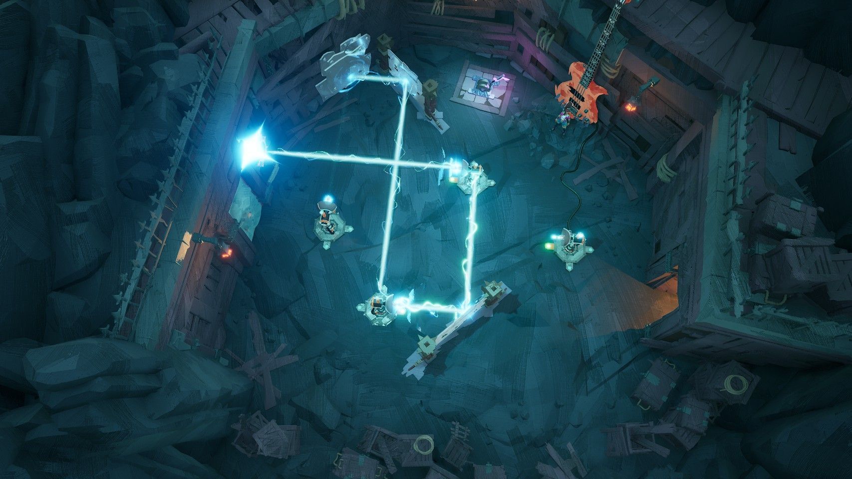 Puzzles bar progress across the Melting Point dungeon in this demo (Image via Annapurna Interactive)