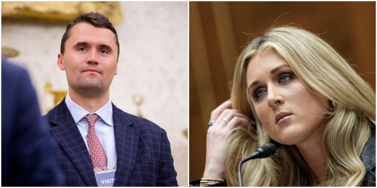 Charlie Kirk and Riley Gaines
