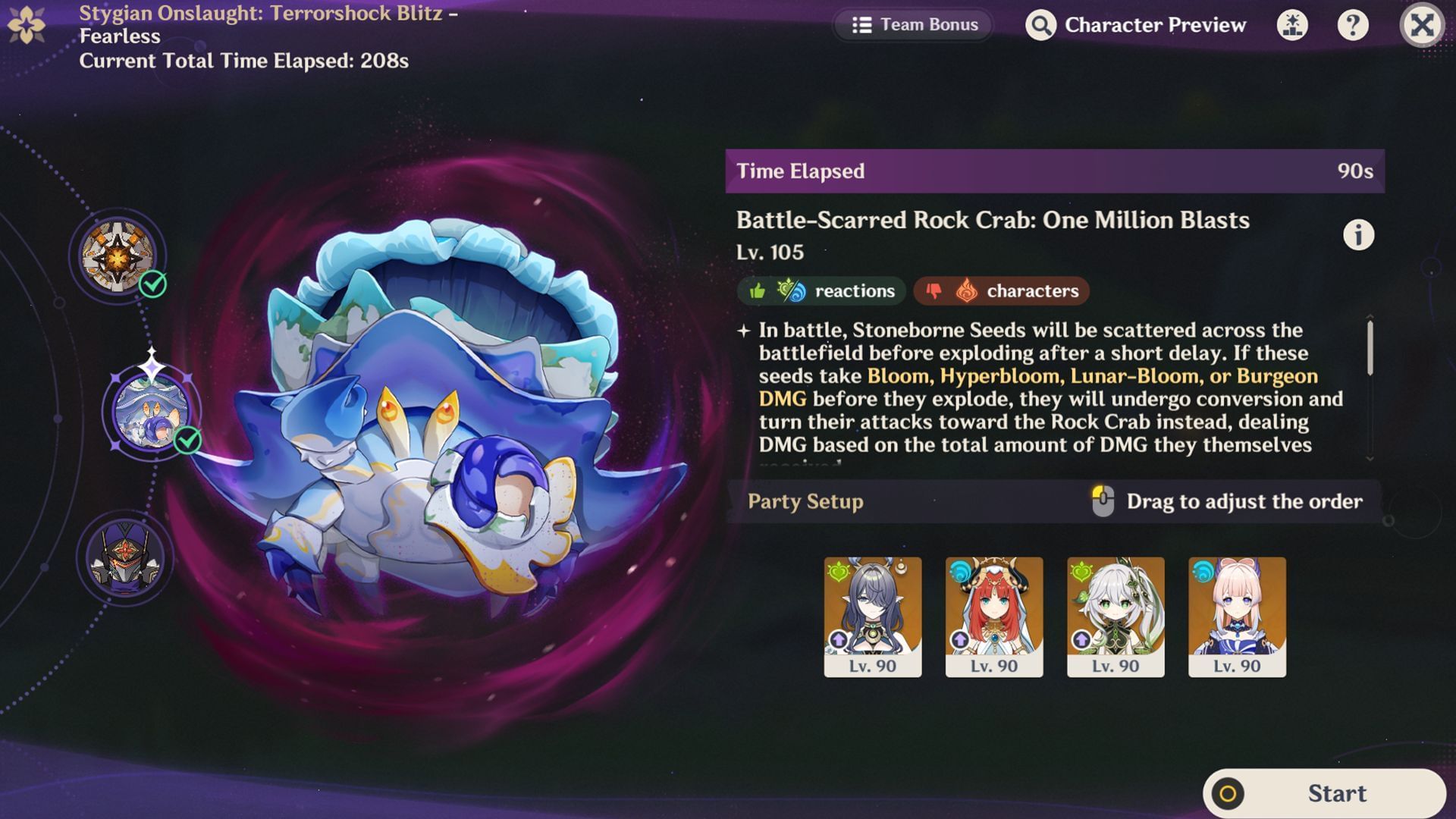 Battle-Scarred Rock Crab boss in Stygian Onslaught (Image via Sportskeeda Gaming/HoYoverse)