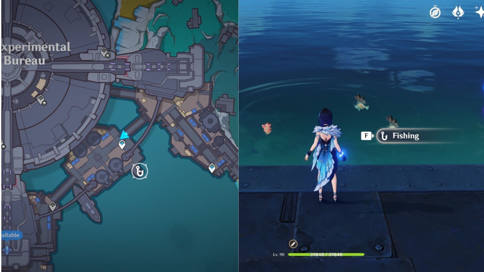 Fishing spot 1 (Image via HoYoverse)