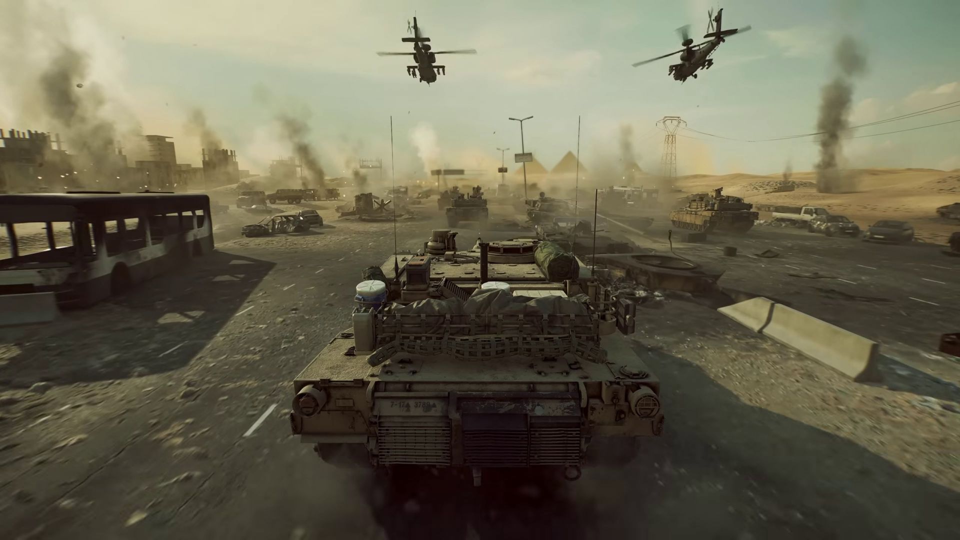 Tanks in the Battlefield 6 campaign trailer (Image via EA)