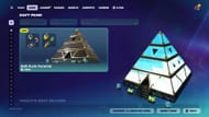 Apart from the Punk Dopy skins in Fortnite, you can also buy pyramid construction for LEGO Fortnite (image via sportskeeda gaming || epic games)