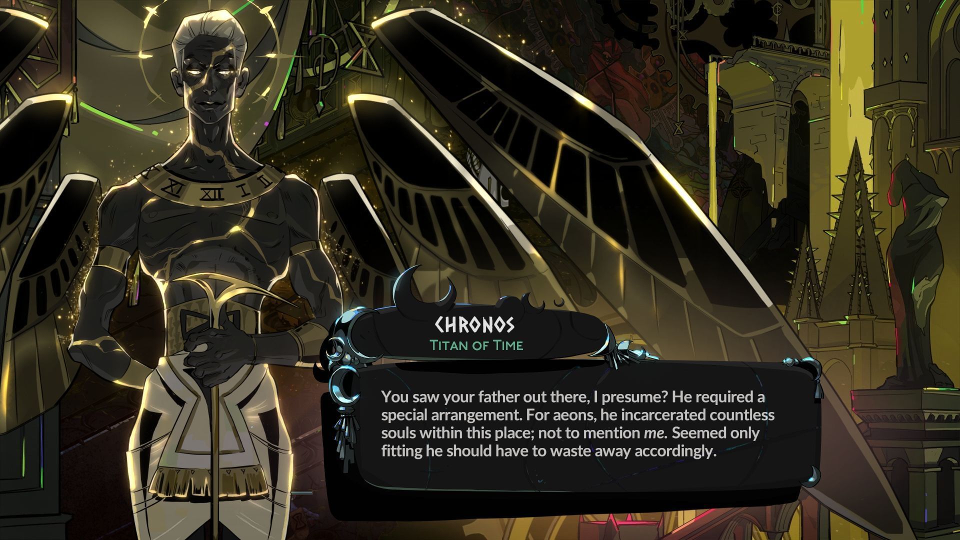 Chronos, Titan of Time (Image via Supergiant Games)