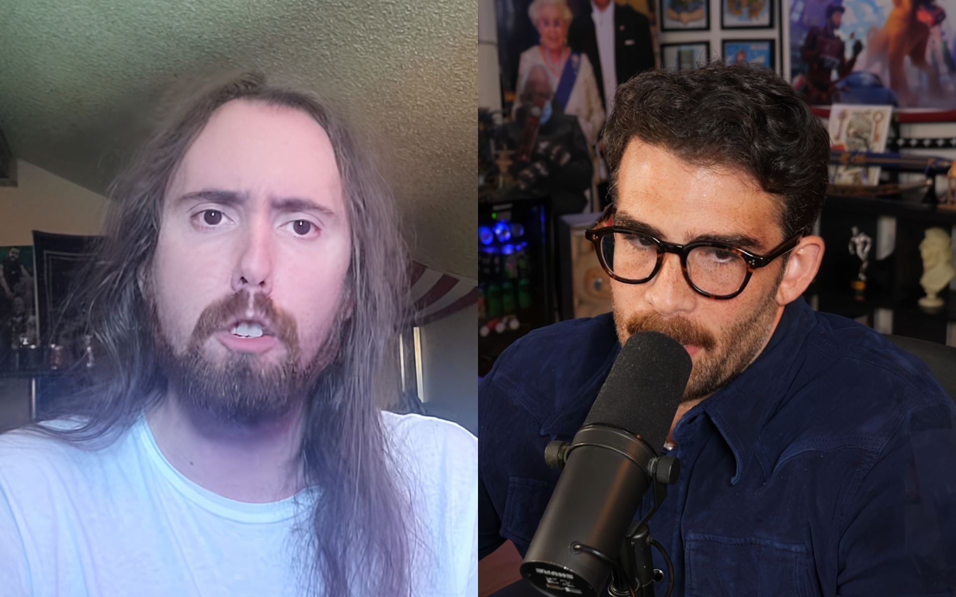 &quot;Just say you want me to be f**king killed&quot;: HasanAbi slams Asmongold for his opinions on left-wing people following Charlie Kirk