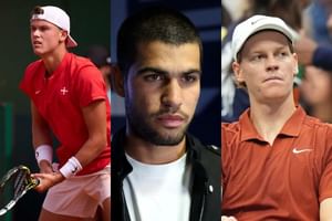 "And Holger Rune thinks he can beat Alcaraz and Sinner" - Fans react as Dane falls to World No. 67 in first match after bold claim at Davis Cup