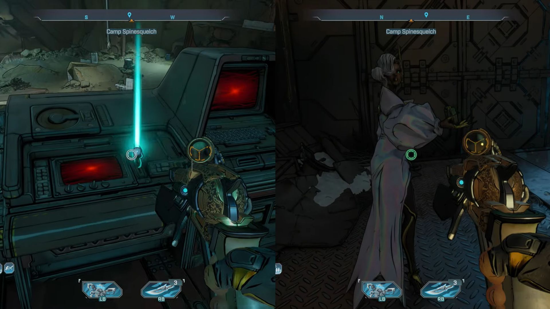 Once you have solved the puzzle, you can pull out the drive and hand it over to Levaine (Image via Gearbox Software)