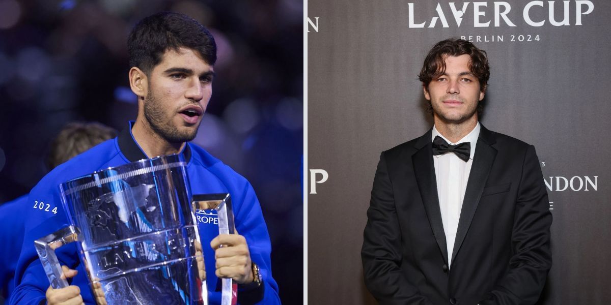 Carlos Alcaraz and Taylor Fritz at the Laver Cup 2025 - Image Source: Getty 