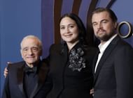 Martin Scorsese, Lily Gladstone, and Leonardo DiCaprio attend the Academy Of Motion Picture Arts & Sciences' 14th Annual Governors Awards (Photo by Emma McIntyre/WireImage)