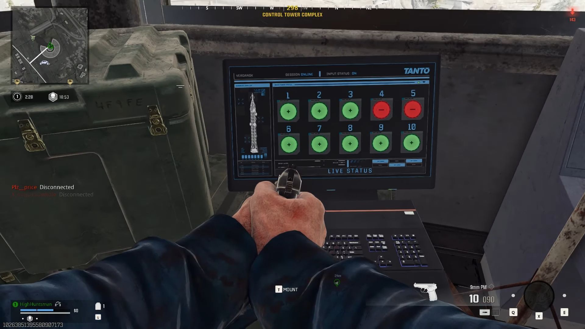 Terminal radar in Radio Tower Easter Egg in Warzone (Image via YouTube/ Nickko Kimiko)