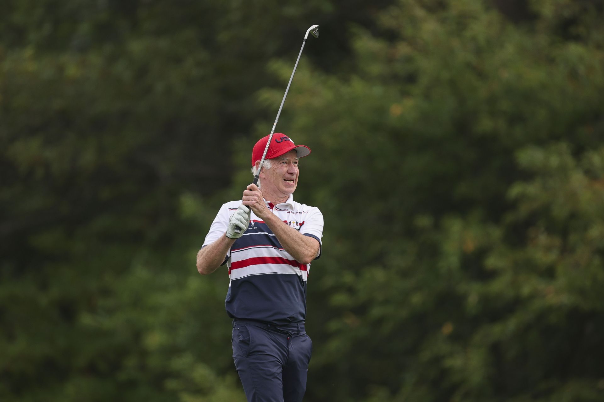 John McEnroe enjoys some celebrity golf | Image Source: Getty
