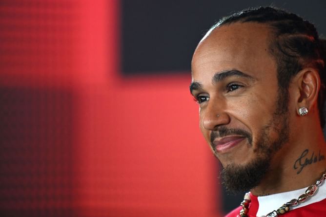 "Thank the Lord": Lewis Hamilton all smiles after encouraging first day in the F1 Azerbaijan GP