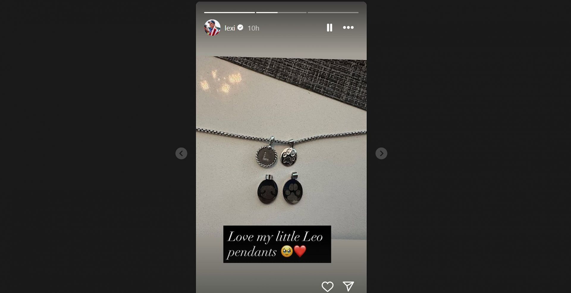 Lexi Thompson shares customised &lsquo;pendants&rsquo; of her furry friend/@lexi