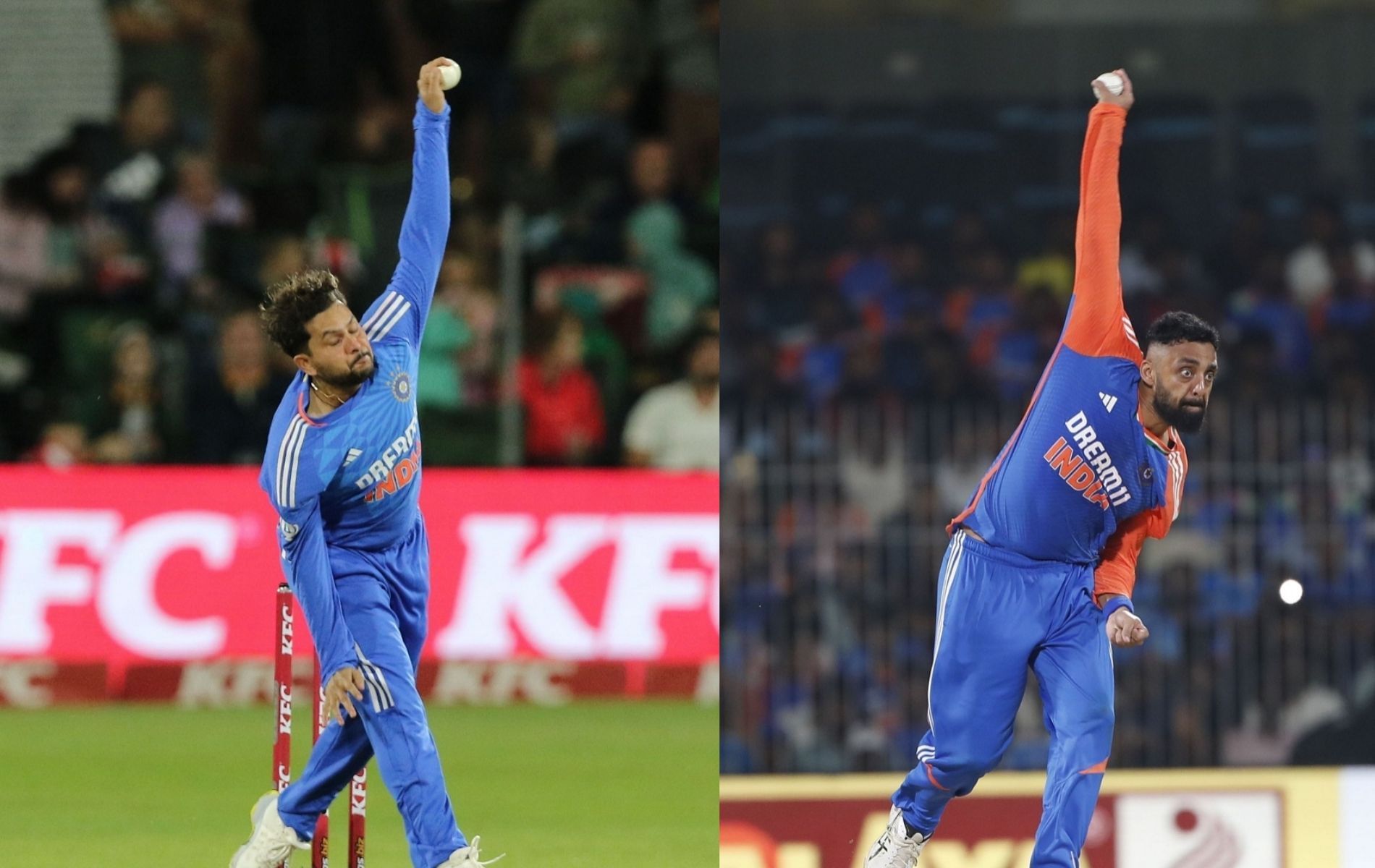 Kuldeep Yadav, Varun Chakaravarthy 