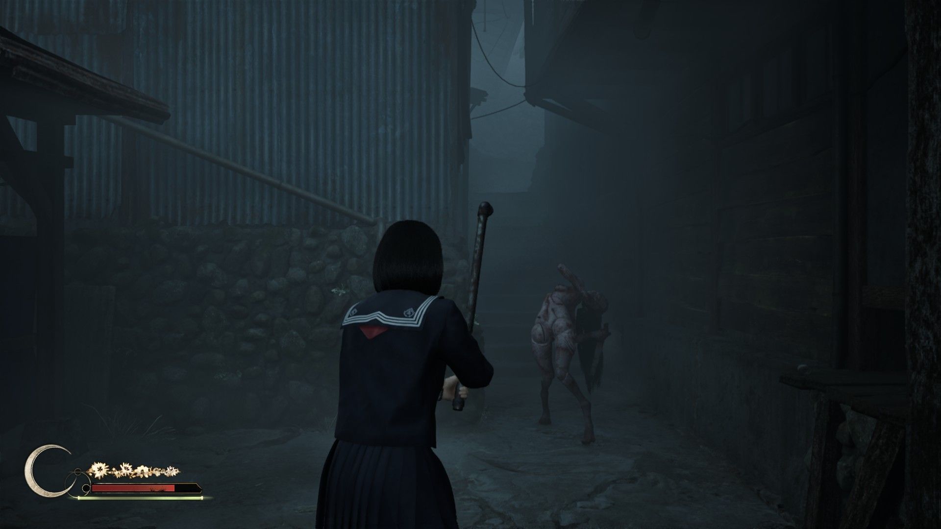 Attack the monster with the pipe (Image via KONAMI)