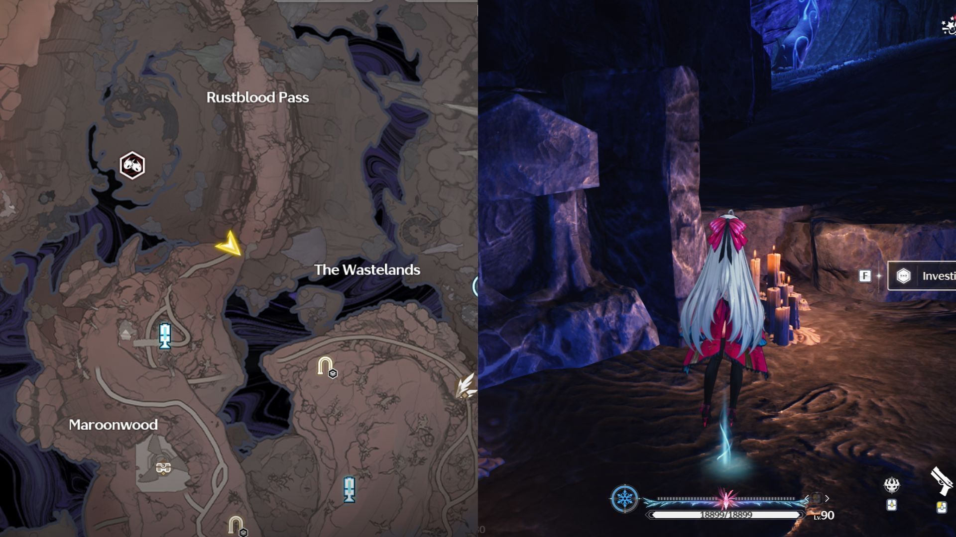 This shrine is located beside The Wasteland (Image via Kuro Games)