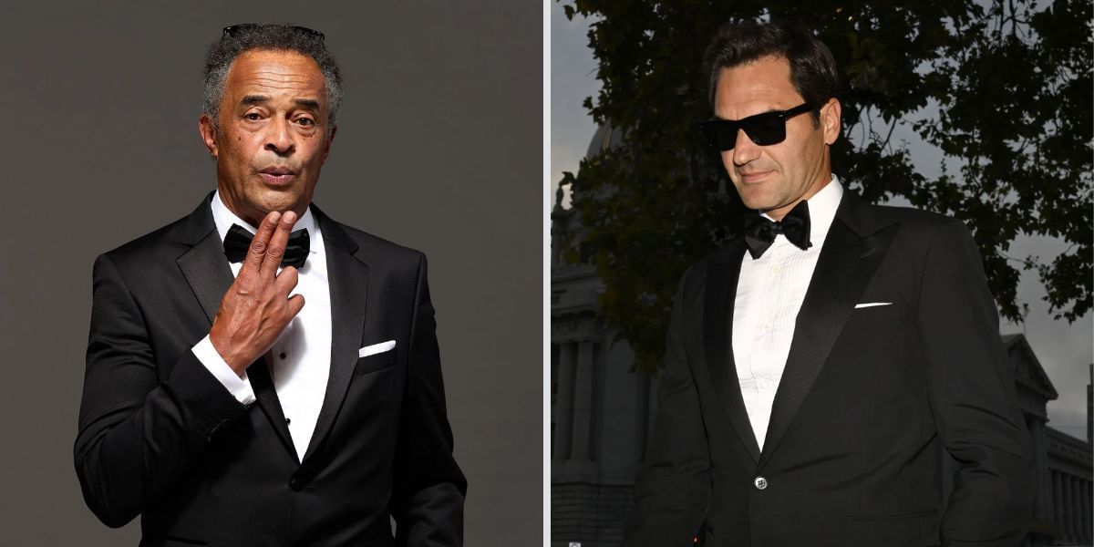 Yannick Noah and Roger Federer at the Laver Cup 2025 - Image Source: Getty 