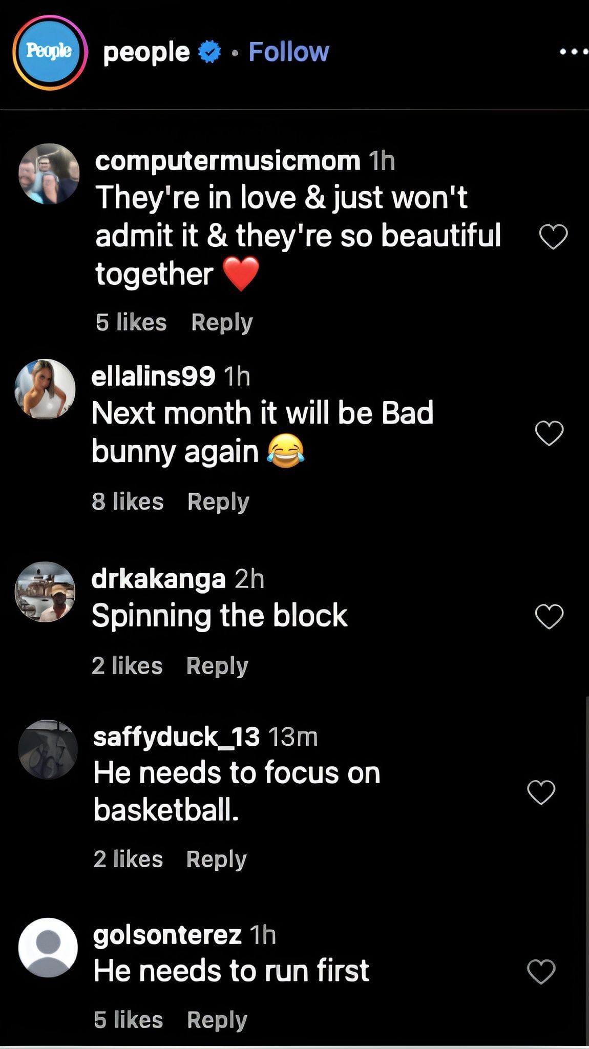 Comments on the post