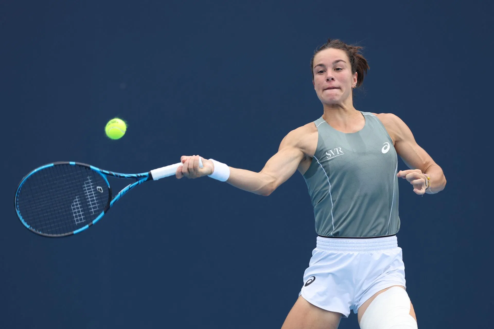 Lois Boisson at the 2025 China Open - Source: Getty