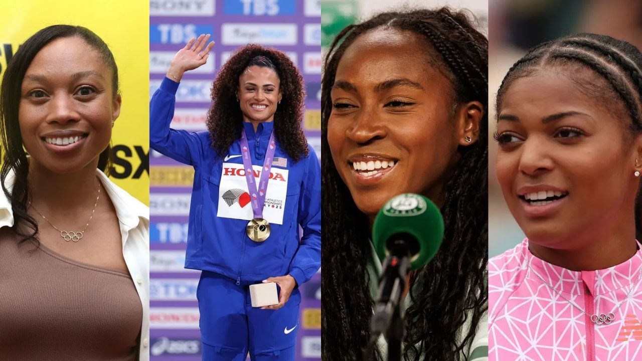 Allyson Felix, Sydney McLaughlin-Levrone, Coco Gauff and Gabby Thomas (Image via: All Getty)