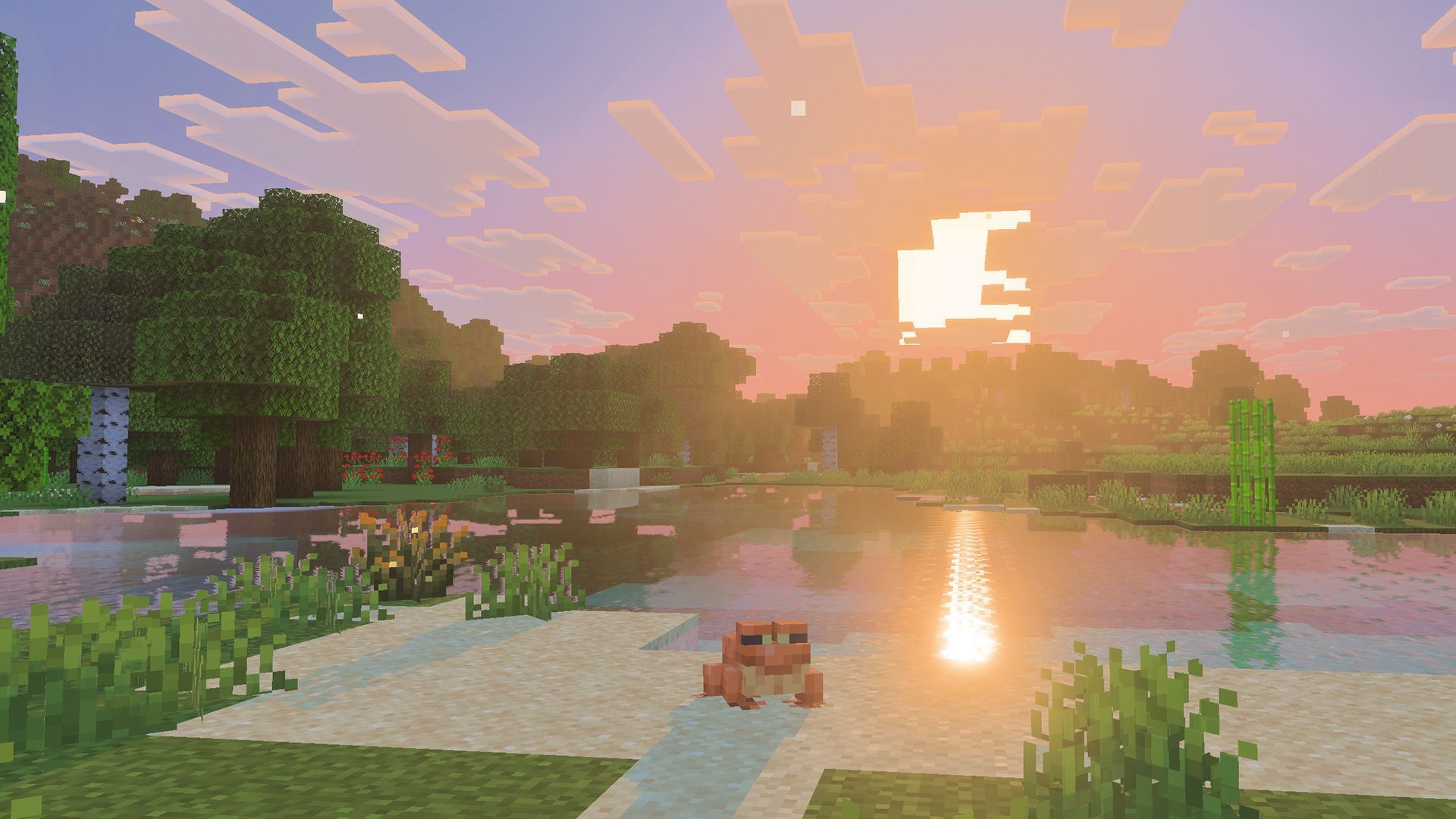 Vibrant Visuals improved the aesthetics of the game greatly (Image via Mojang Studios)