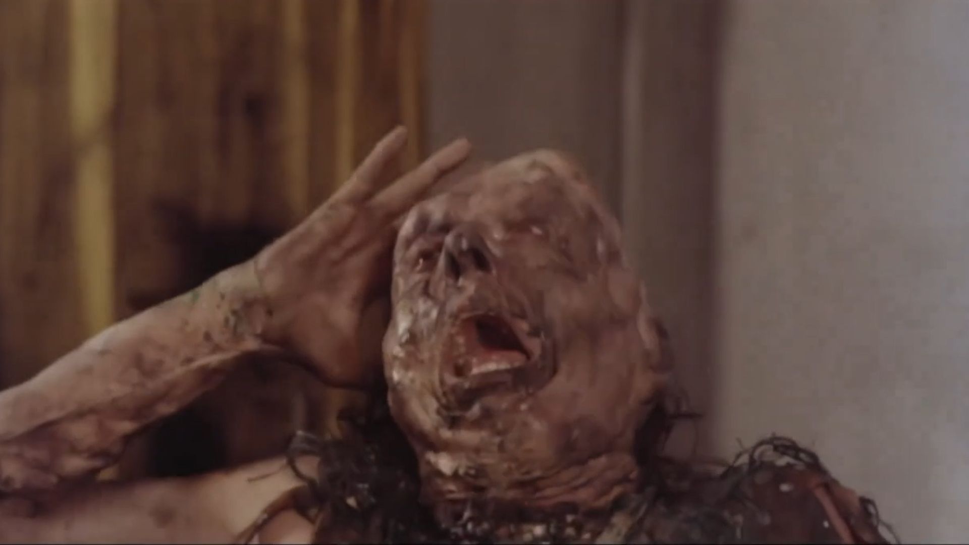 The man turns into a deformed superhero (Image via Prime Video)