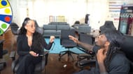 Lala Anthony explains the Love Island segment to Kai (Image via Kai Cenat Live/YouTube)